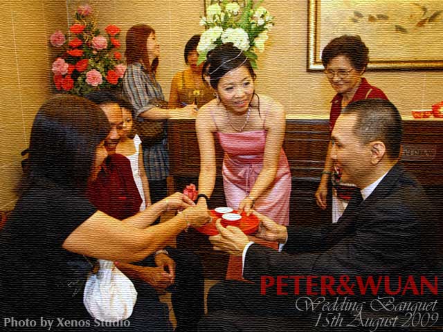 Peter & Wuan's Traditional Chinese Wedding Tea Ceremony - Ah Moi and Ah Nean - Maternal cousin and husband.