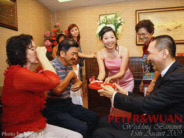 Peter & Wuan's Traditional Chinese Wedding Tea Ceremony - Ah Khoon and Ah Eng - Maternal cousin and wife.