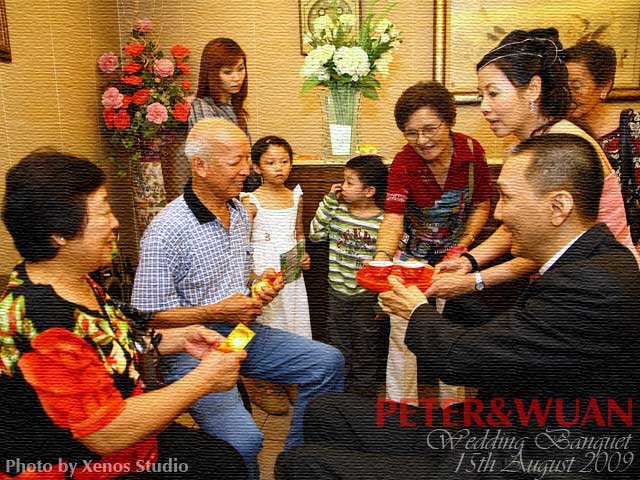 Peter & Wuan's Traditional Chinese Wedding Tea Ceremony - Ngah Kiu and Ngah Kiu Meh Mum's maternal cousin and wife
