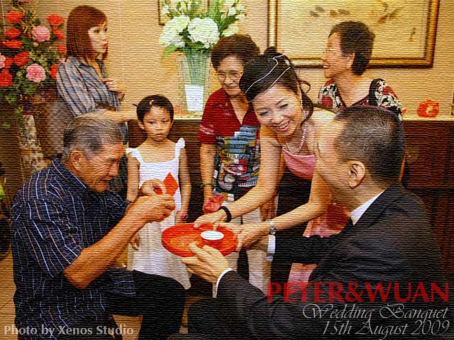 Peter & Wuan's Traditional Chinese Wedding Tea Ceremony - Chai Kiu - Mum's paternal cousin