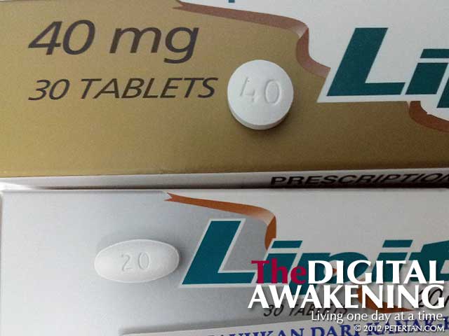 The difference in shape and size between Lipitor 40mg and 20mg manufactured in different regions