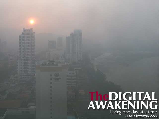 Haze in Penang June 2013